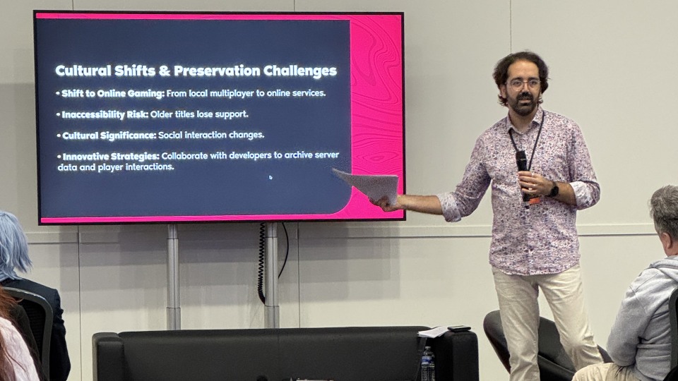 Preserving Gaming History talk at EGX 2024, London