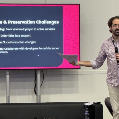 Preserving Gaming History talk at EGX 2024, London